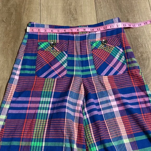 Maeve Multicolor Plaid Wide Leg Pants - Picture 10 of 15